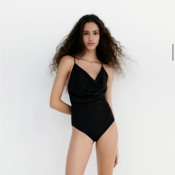 ZARA cowl neck bodysuit NWT - Picture 1 of 4